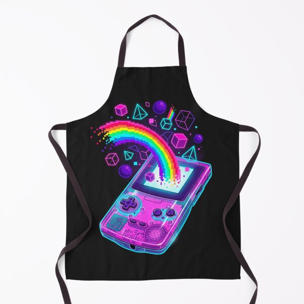 Item preview, Retro Neon Gamer Pixel Rainbow Console designed and sold by MagsMarC.