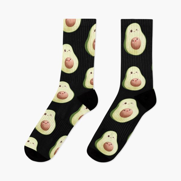 Item preview, Cute Kawaii Avocado Sticker – Adorable Winking Avocado Watercolor Character designed and sold by FestivityFinds.