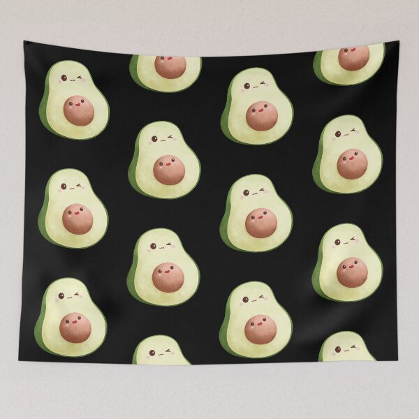 Item preview, Cute Kawaii Avocado Sticker – Adorable Winking Avocado Watercolor Character designed and sold by FestivityFinds.