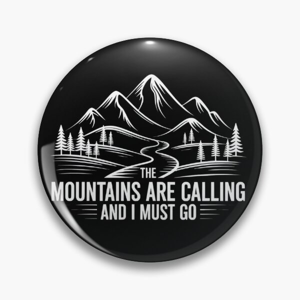 Item preview, The Mountains Are Calling And I Must Go Vintage Hiking Adventure  designed and sold by Zizo-DR44.