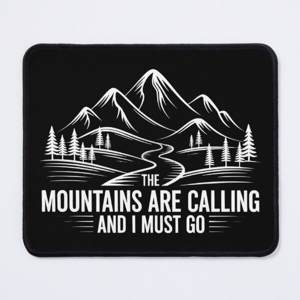 Item preview, The Mountains Are Calling And I Must Go Vintage Hiking Adventure designed and sold by Zizo-DR44.