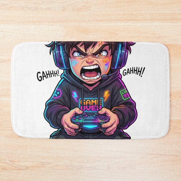 Item preview, Angry Gamer Kid – Funny Anime Gaming Aesthetic designed and sold by krishna-artdesigns.