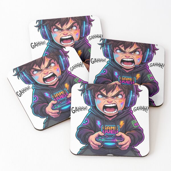 Item preview, Angry Gamer Kid – Funny Anime Gaming Aesthetic designed and sold by krishna-artdesigns.