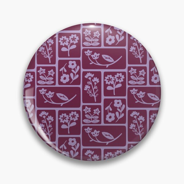 Item preview, Cute Plum Purple Floral Pattern | Eco Earthy Boho Botanical Design designed and sold by poppet103.