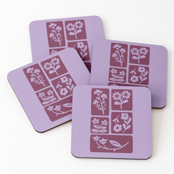 Item preview, Cute Plum Purple Floral Pattern | Eco Earthy Boho Botanical Design designed and sold by poppet103.