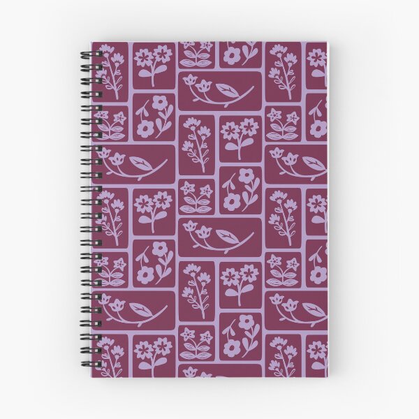 Item preview, Cute Plum Purple Floral Pattern | Eco Earthy Boho Botanical Design designed and sold by poppet103.