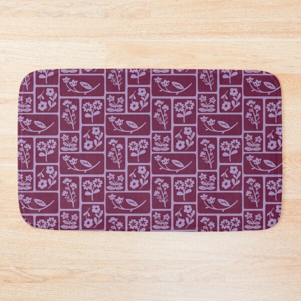 Item preview, Cute Plum Purple Floral Pattern | Eco Earthy Boho Botanical Design designed and sold by poppet103.