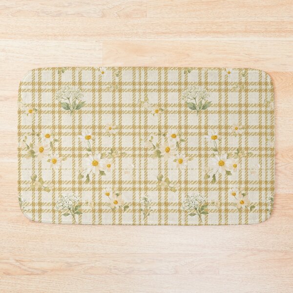 Item preview, Yellow gingham daisy field pattern designed and sold by Luv4tete.