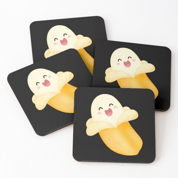 Item preview, Cute Kawaii Banana Sticker – Happy Smiling Watercolor Fruit Character designed and sold by FestivityFinds.