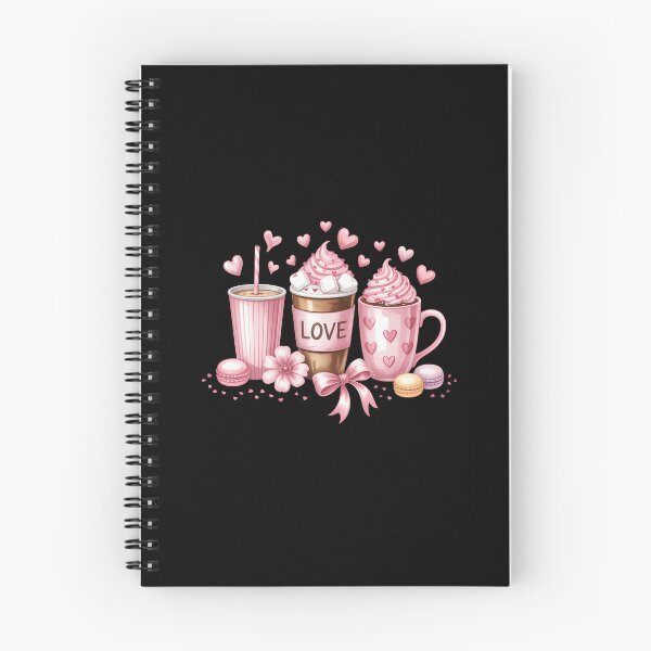 Item preview, Valentines Day Pink Coffee Cups Latte Iced Cream Chocolate designed and sold by SapfireStuArt.
