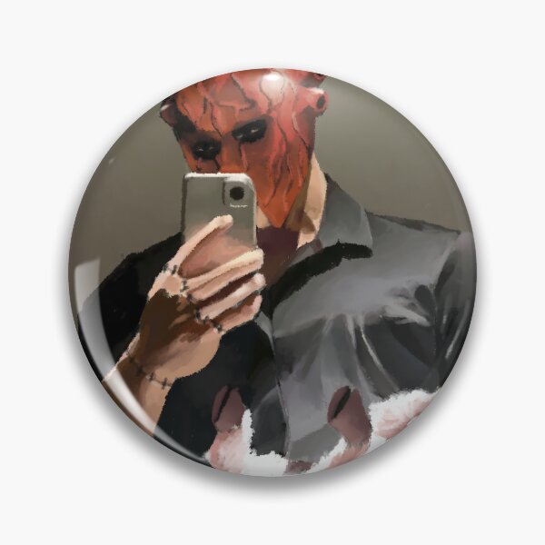 Item preview, Shin Dorohedoro Mirror Selfie Crimson Mask Cute Chaos designed and sold by riadjamai.