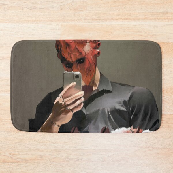 Item preview, Shin Dorohedoro Mirror Selfie Crimson Mask Cute Chaos designed and sold by riadjamai.