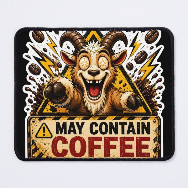 Item preview, Funny Coffee Goat Sticker Pack Vol 2-May Contain Coffee Funny Goat Sticker designed and sold by Easternpantry.