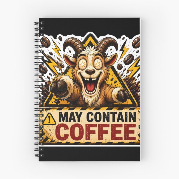 Item preview, ⁠Funny Coffee Goat Sticker Pack Vol 2⁠-May Contain Coffee Funny Goat Sticker designed and sold by Easternpantry.