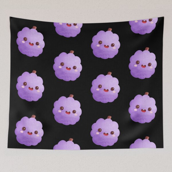 Item preview, Cute Chibi Blackberry Sticker – Kawaii Purple Berry Watercolor Character designed and sold by FestivityFinds.