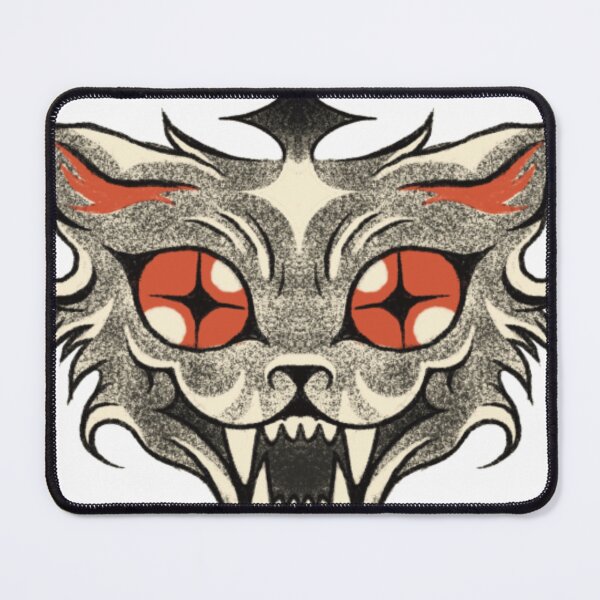 Item preview, Gothic Tattoo Style Angry Wolf Red Eyes designed and sold by Metisor.