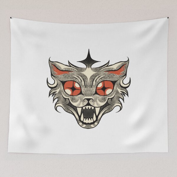 Item preview, Gothic Tattoo Style Angry Wolf Red Eyes designed and sold by Metisor.