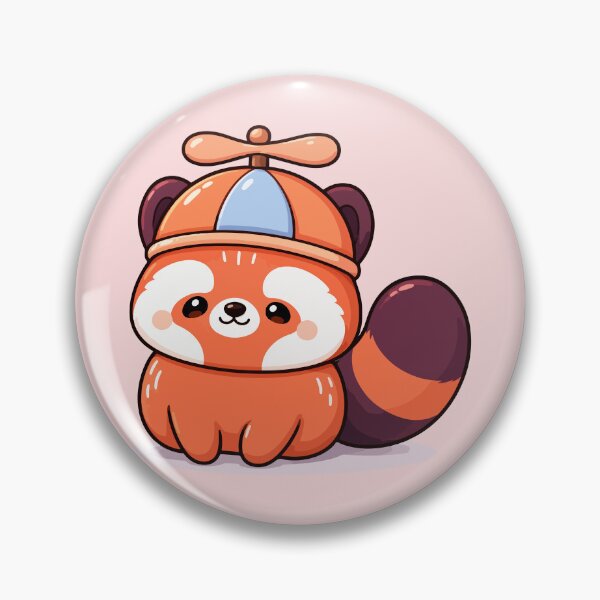 Item preview, Cute Red Panda with Propeller Hat designed and sold by RedpandasMerch.
