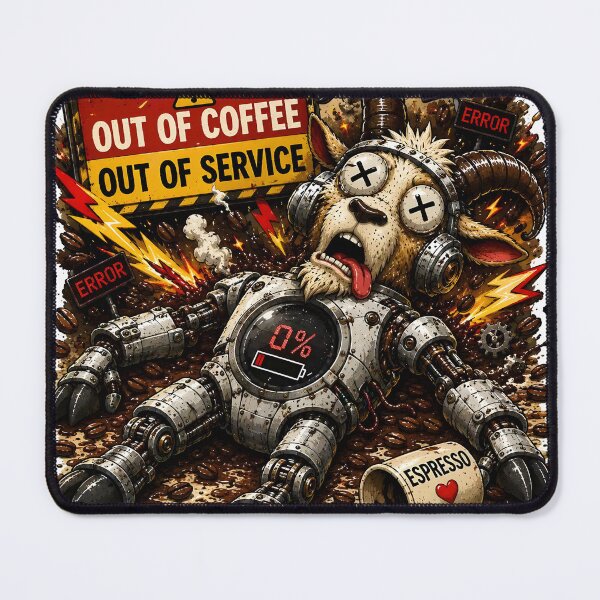 Item preview, ⁠Funny Coffee Goat Sticker Pack Vol 2⁠-Out Of Coffee Out Of Service Goat designed and sold by Easternpantry.