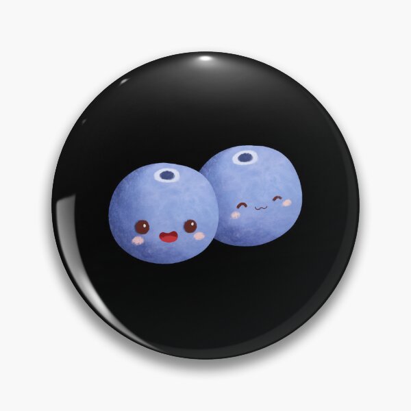 Item preview, Cute Chibi Blueberry Sticker – Adorable Kawaii Berry Duo Watercolor Character designed and sold by FestivityFinds.
