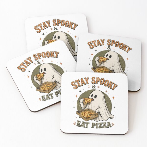 Item preview, Stay Spooky Eat Pizza Ghost designed and sold by LuloCreative.
