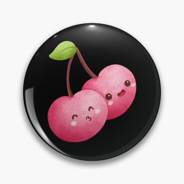Item preview, Cute Chibi Cherry Sticker – Adorable Kawaii Cherry Duo Watercolor Character designed and sold by FestivityFinds.
