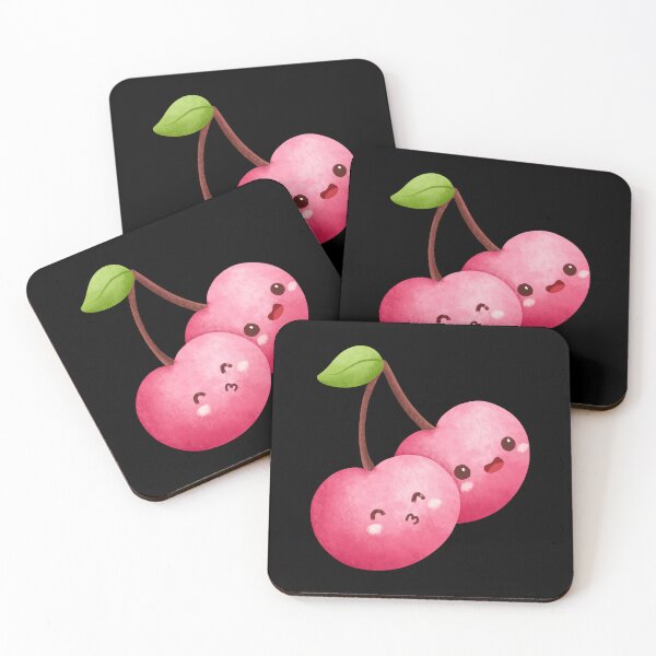Item preview, Cute Chibi Cherry Sticker – Adorable Kawaii Cherry Duo Watercolor Character designed and sold by FestivityFinds.