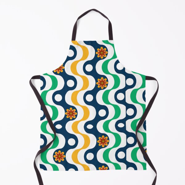 Item preview, Colorful Abstract Wavy Pattern with Groovy Flower designed and sold by shazdesign24.