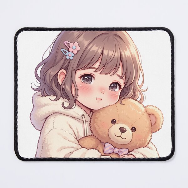 Item preview, Kawaii Teddy Hug Kid – Cute Cozy Anime Aesthetic designed and sold by krishna-artdesigns.