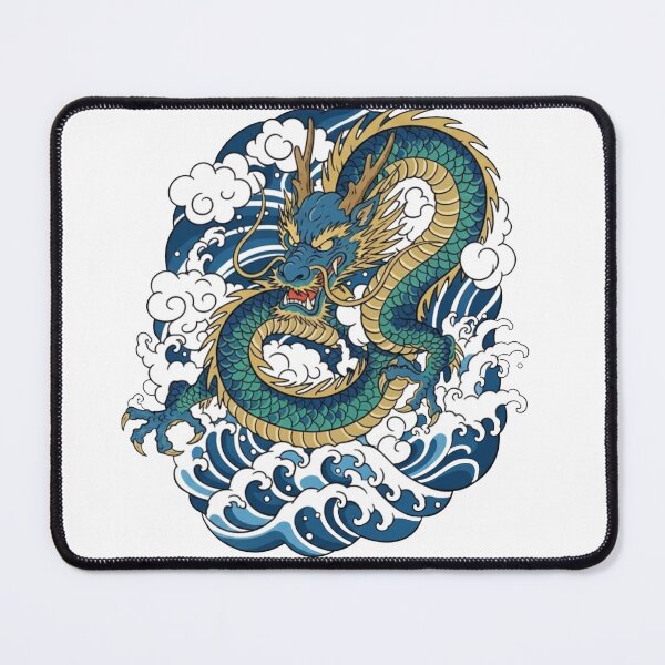 Item preview, #7 Seiryu | Blue Dragon | Rough Waves | FUJIYAMA-JAPAN-WORKS designed and sold by FUJIYAMA-JAPAN-WORKS.