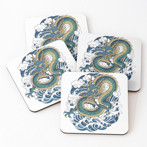Item preview, #7 Seiryu | Blue Dragon | Rough Waves | FUJIYAMA-JAPAN-WORKS designed and sold by FUJIYAMA-JAPAN-WORKS.