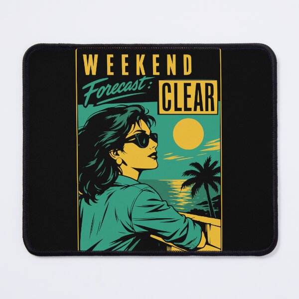Item preview, Weekend Forecast Clear Retro Beach Sunset - Vintage Pop Art Comic Aesthetic designed and sold by wmhtees.