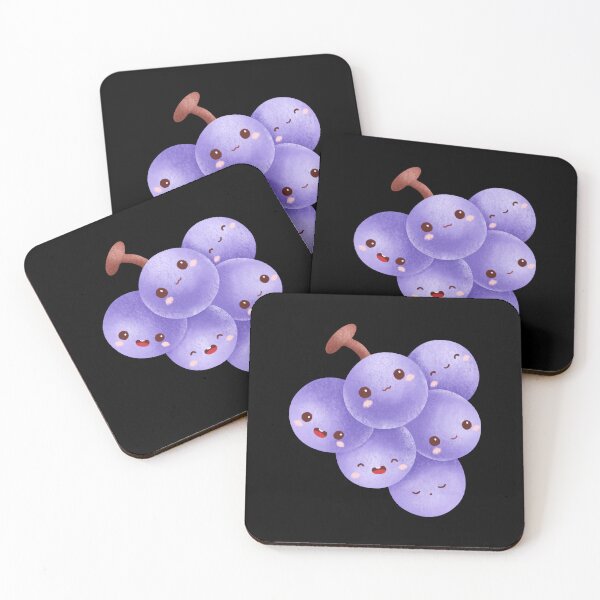 Item preview, Cute Chibi Grape Sticker – Adorable Kawaii Grape Cluster Watercolor Character designed and sold by FestivityFinds.