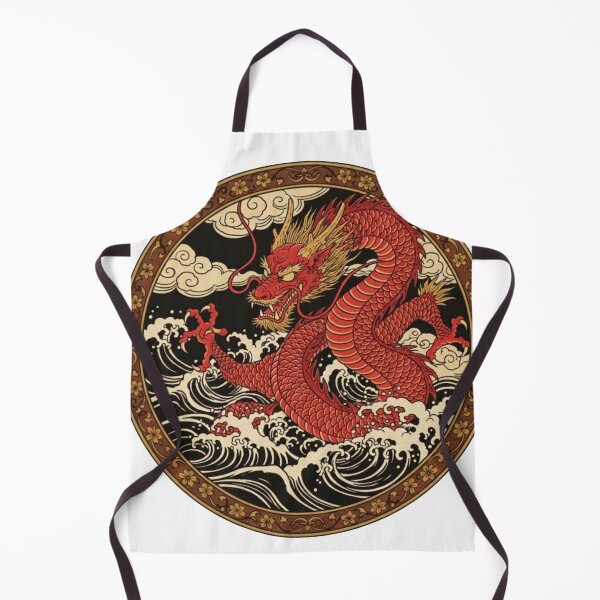 Item preview, #3 Sekiryu | Red Wave Dragon | FUJIYAMA-JAPAN-WORKS designed and sold by FUJIYAMA-JAPAN-WORKS.