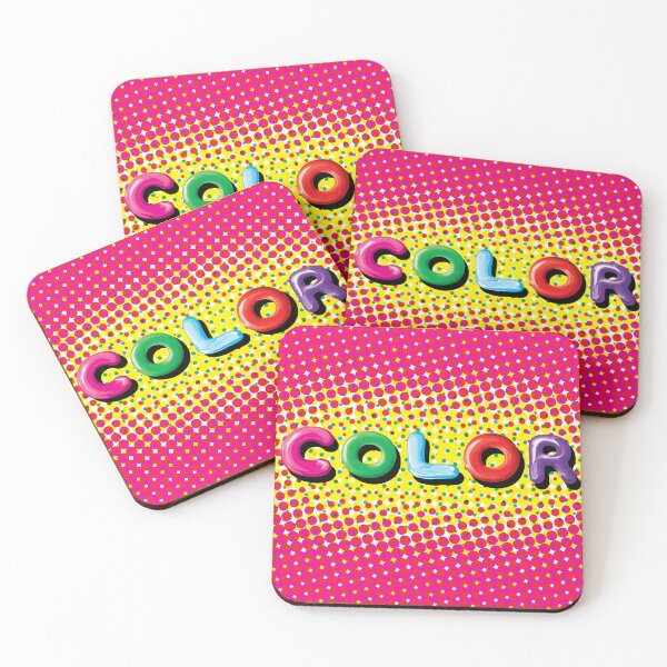 Item preview, Dazzling Op Art of Colorful Typography designed and sold by cremedecolor.