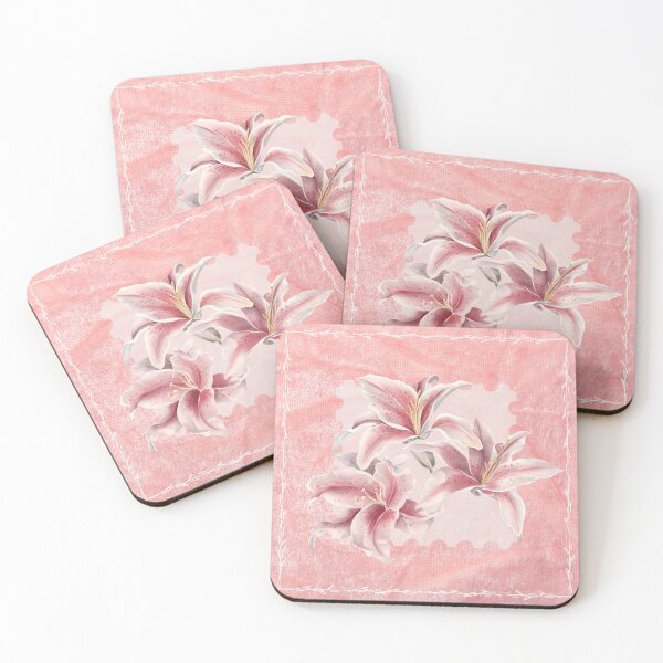 Item preview, Pink Velvet Lily Botanical Flower designed and sold by SHAN-NO.