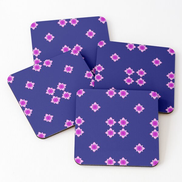 Item preview, Mandala lotus flower seamless pattern on dark blue background. designed and sold by AjjimaJKM.