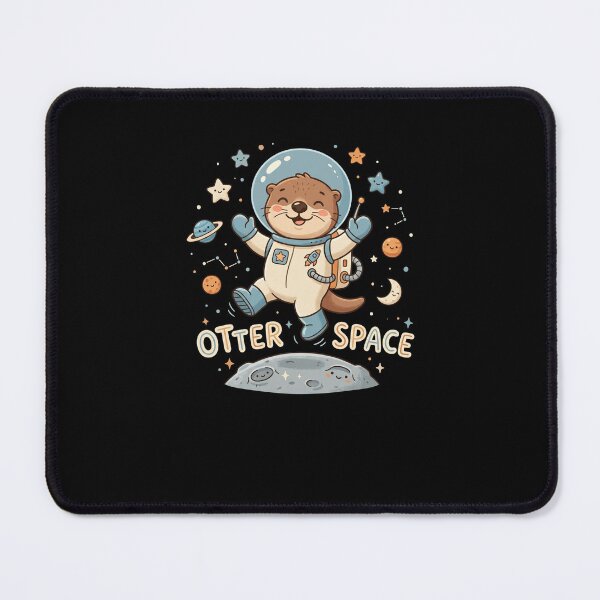 Item preview, Cute Otter Space Astronaut Kawaii Animal Pun designed and sold by snowry.