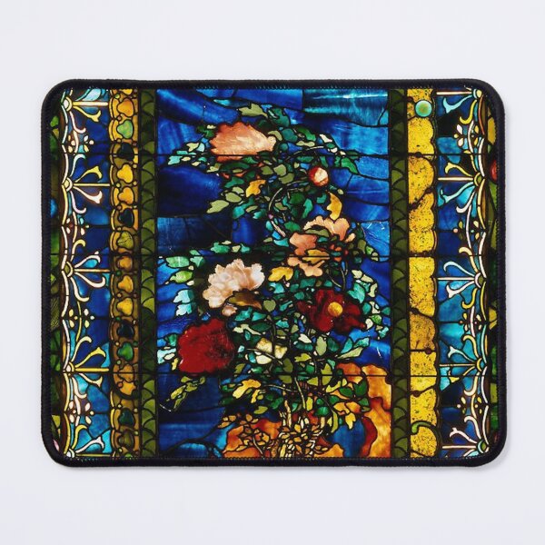 Item preview, Stained Glass Peonies Blown in the Wind designed and sold by AnimaliaStar.