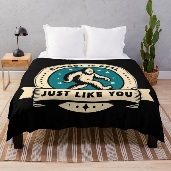 Item preview, Bigfoot Is Real Just Like You – Funny Sasquatch Believer Quote designed and sold by Scaryzz.