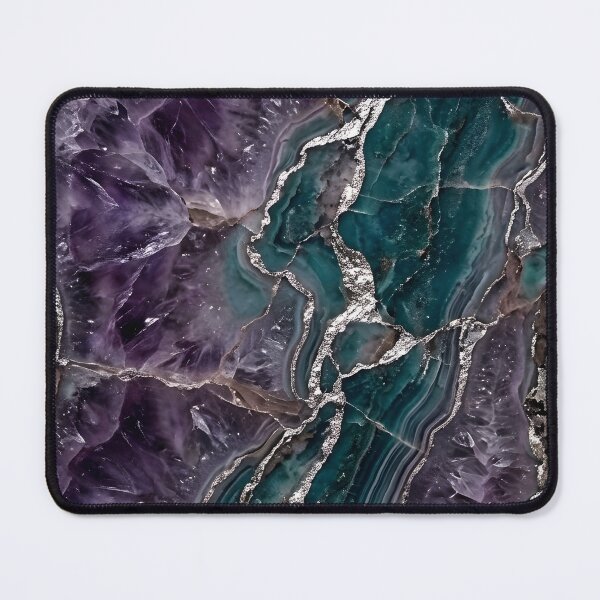 Item preview, Purple and Teal and Silver Marble Quartz phone case designed and sold by PrettyfulStuff.