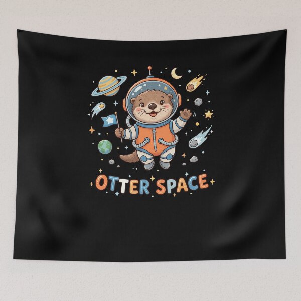Item preview, OTTER SPACE Astronaut Animal Lover Cute Design designed and sold by snowry.