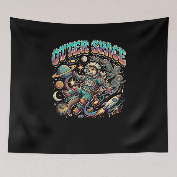 Item preview, OTTER SPACE Funny Astronaut Otter Design designed and sold by snowry.
