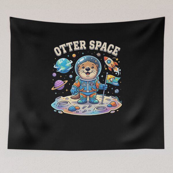 Item preview, OTTER SPACE Cute Astronaut Otter Explorer designed and sold by snowry.