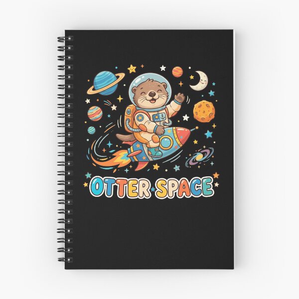 Item preview, OTTER SPACE Cute Astronaut Rocket Animal Design designed and sold by snowry.