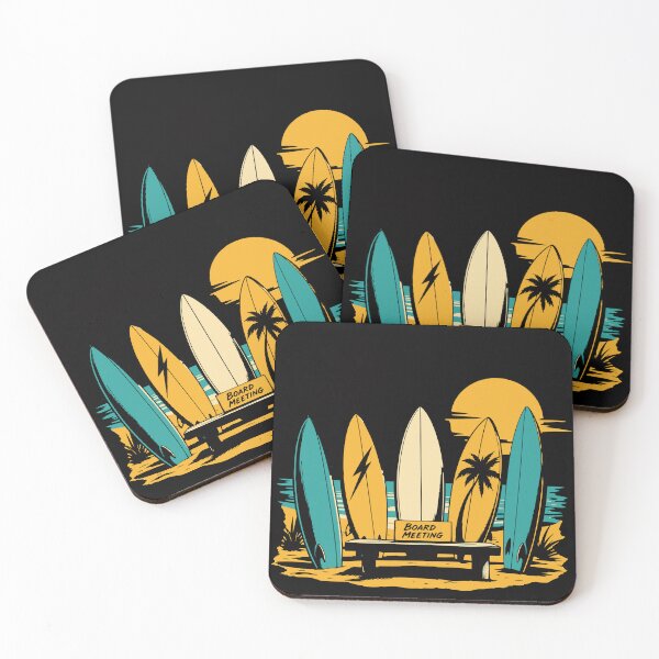 Item preview, Funny Surfboard Board Meeting - Retro Vintage Surf Culture Aesthetic designed and sold by wmhtees.