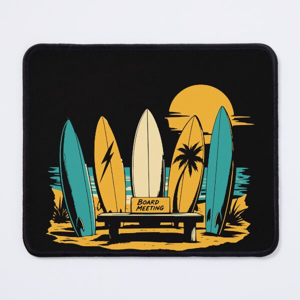 Item preview, Funny Surfboard Board Meeting - Retro Vintage Surf Culture Aesthetic designed and sold by wmhtees.