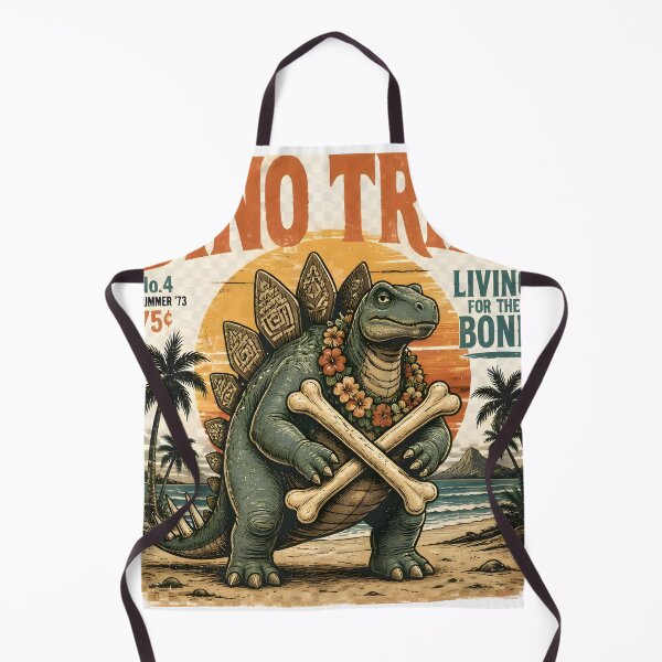 Item preview, Dino Tribe Beach Warrior Vintage Art designed and sold by PreeCha Art & Co..
