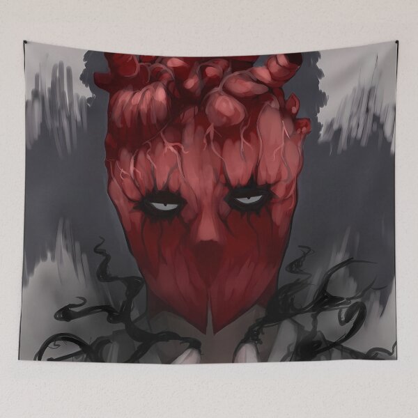 Item preview, Shin Dorohedoro Moody Red Mask Stitched Hands designed and sold by MicaheHaffner.