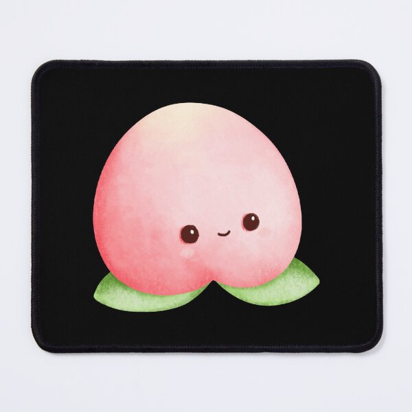 Item preview, Cute Kawaii Peach Chibi Fruit Sticker | Adorable Pastel Pink Peach Cartoon designed and sold by FestivityFinds.